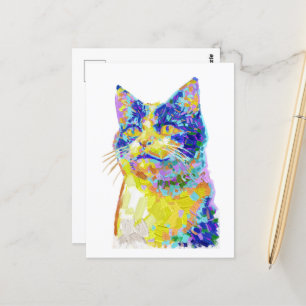 Postal Gato en la luz del sol