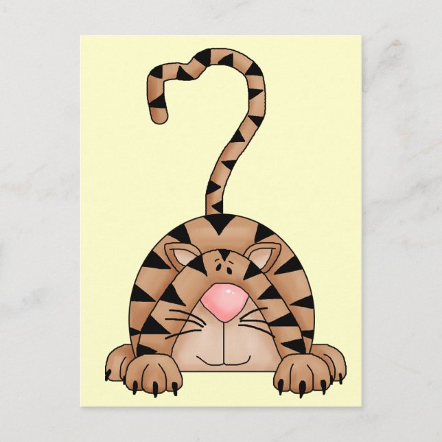 Postal Gato En La Presa (Anverso)