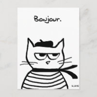 Gato enojado es muy francés