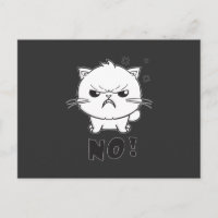 Gato enojado lindo que silba No.