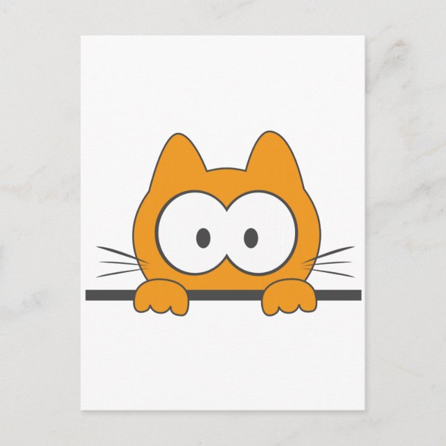 Postal Gato espía (Anverso)
