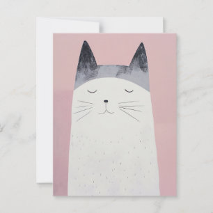Postal Gato feliz