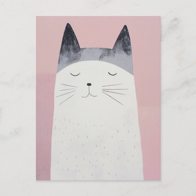 Postal Gato feliz (Anverso)