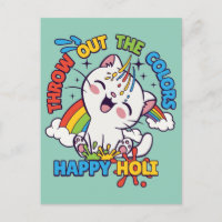 Gato feliz de Holi