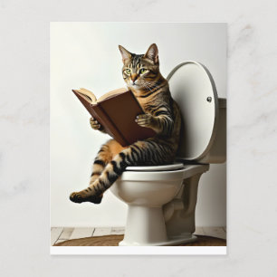 Postal Gato Feliz: Diseño de Gatito Adorable para Amantes