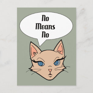 Postal Gato feminista   Ilustracion Personalizado polític