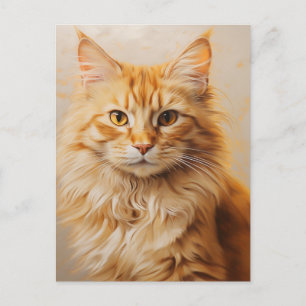 Postal Gato Fluffy Ginger
