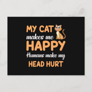 Postal Gato Gato Gato Gato Mascota Gatito Cute Graciosa I