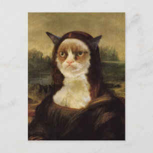 Postal Gato gruñón