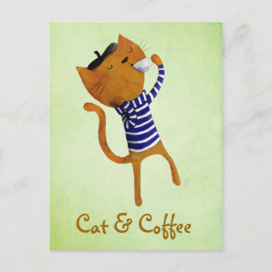 Postal Gato Guay francés