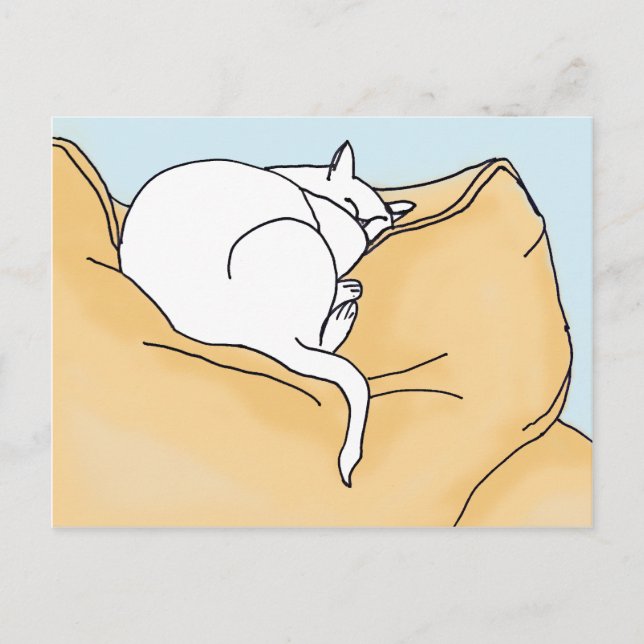 Postal Gato I durmiente (Anverso)