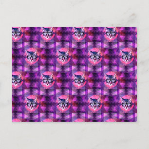 Postal gato iluminado