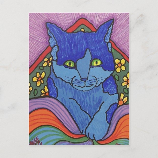 Postal Gato infantil de Piliero (Anverso)