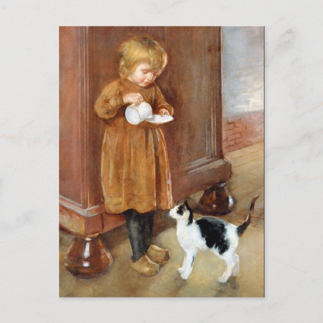 Postal Gato Kitty (Anverso)