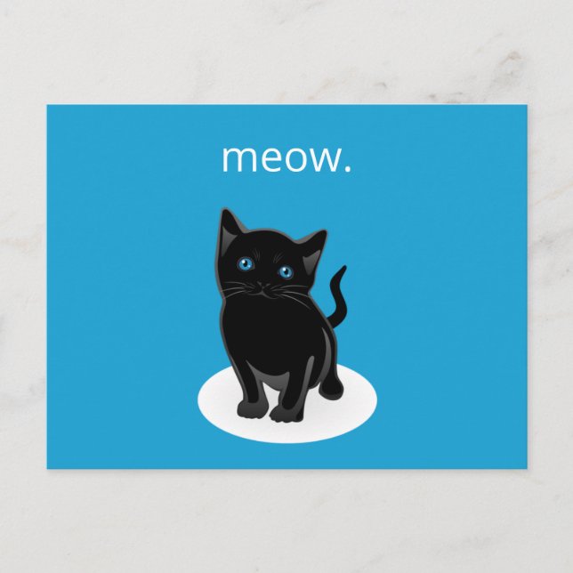 Postal Gato Kitty (Anverso)