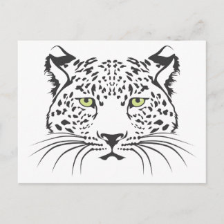 Postal Gato leopardo serio