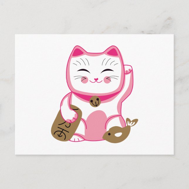 Postal Gato Lucky (Anverso)