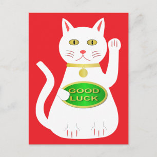 Postal Gato Lucky Oriental