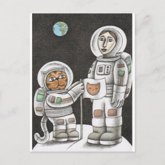 Postal 'Gato lunar'