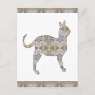 Postal GATO mascota CRISTAL Joya NVN452 NIÑOS GRANDE
