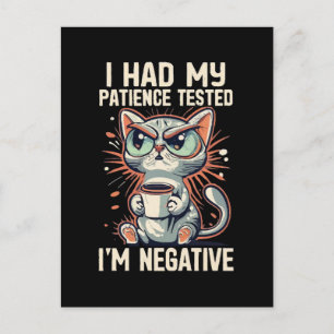 Postal Gato negativo