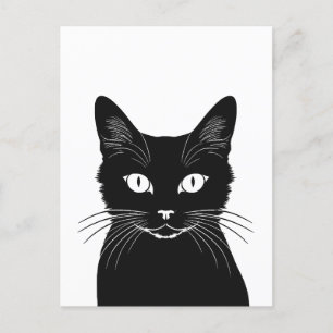 Postal Gato negro