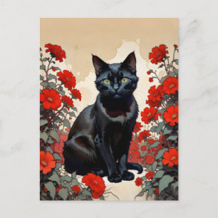 Postal gato negro
