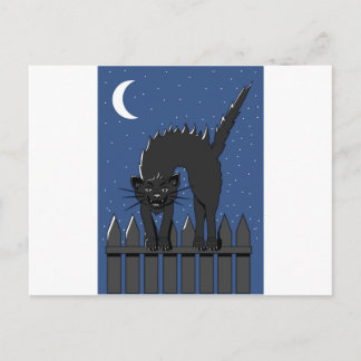 Postal Gato negro