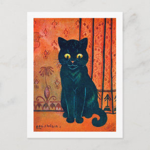 Postal Gato negro, Louis Wain