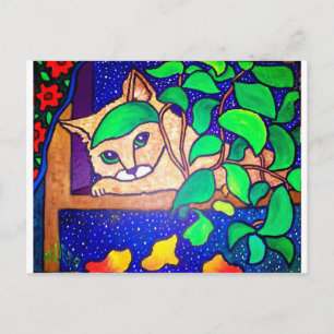 Postal Gato perezoso de Piliero