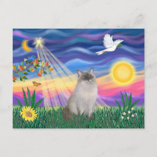 Postal Gato Ragdoll (Punto Azul)