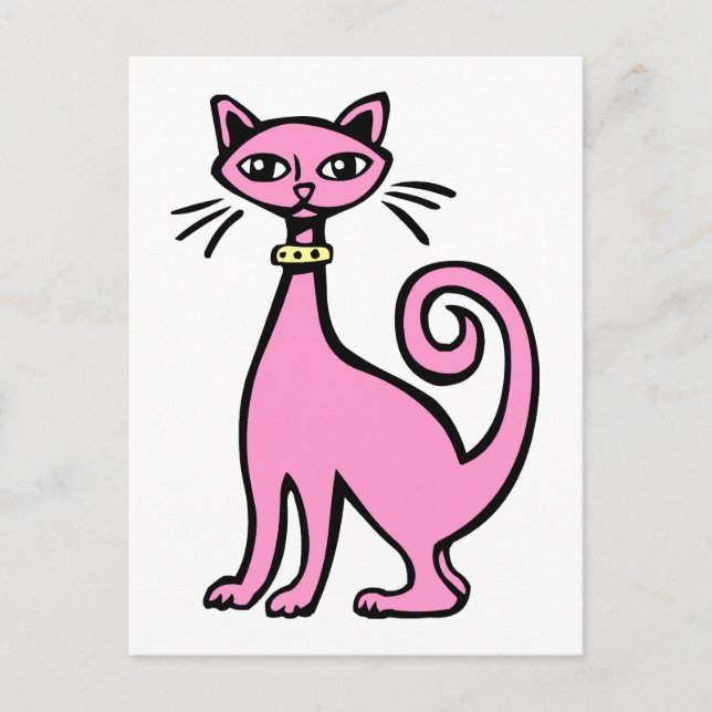 Postal Gato retro (Anverso)