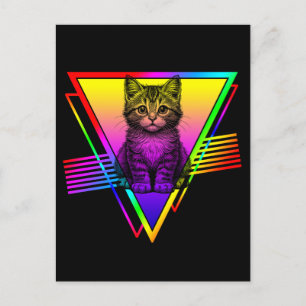 Postal Gato Retro Adorable
