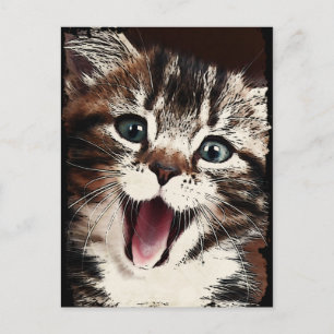 Postal Gato risible