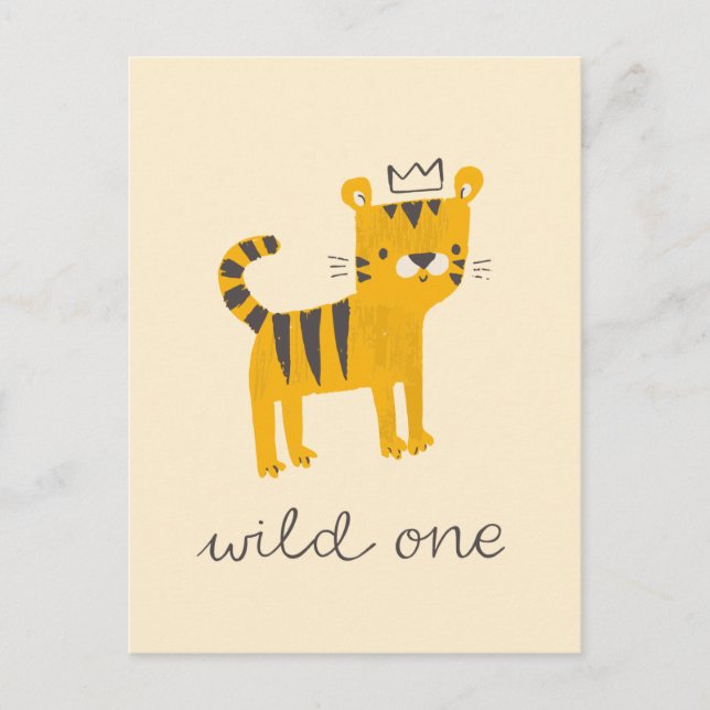 Postal Gato salvaje de un tigre (Anverso)