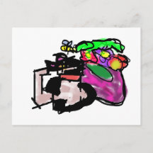 Gato y flores de primavera 