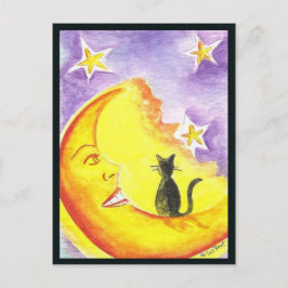 Postal Gato y Luna