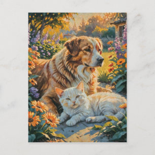 Postal Gato y Perro
