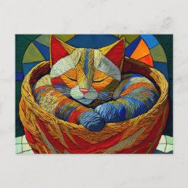 Postal Gato Yarn de AI
