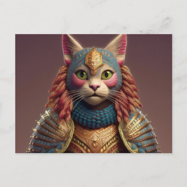 Postal Gato Yarn de AI (Anverso)