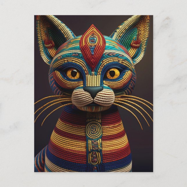 Postal Gato Yarn de AI (Anverso)