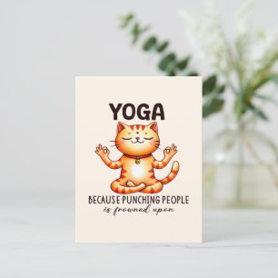 Postal Gato Yoga Pose - Gracioso Yoga