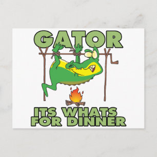 Postal GATOR es lo que para la cena personalizado gracios