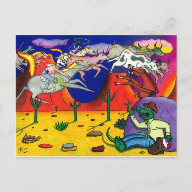 Postal Gator y los conductores fantasma (Anverso)