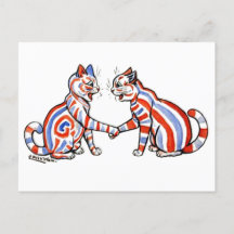 Gatos a rayas, Louis Wain,