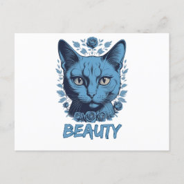 Postal gatos amantes de la belleza de gatos