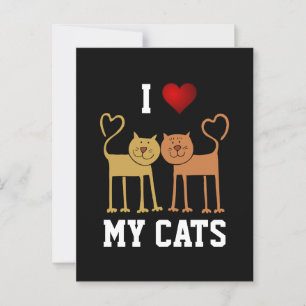 Postal Gatos: Amo Mis Gatos