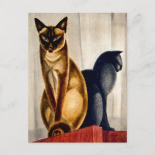 Postal Gatos Art Deco
