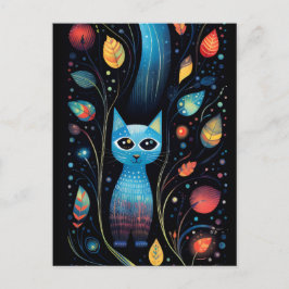 Postal Gatos azules