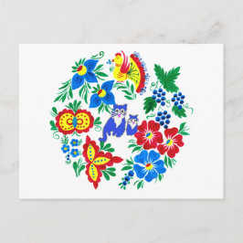 Postal Gatos azules, arte popular 